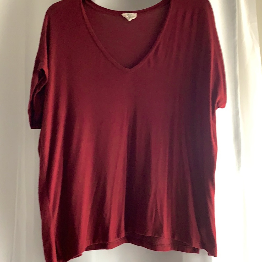 ZARA Burgundy Top